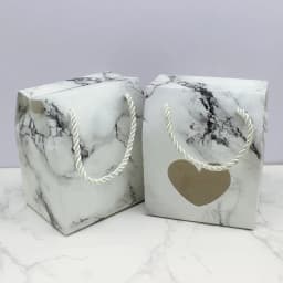 10PC DIY Handmade Paper Gifts Package Box with Window Thank You Paper Hanger Box for Candy Wedding Favors Wrapping Package