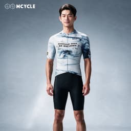 Mcycle Quick Dry Men's Cycling Jersey Short Sleeve Breathable Road Bike Top Lightweight Bicycle Wear for Men And Women