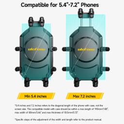 Ulefone Bicycle Holder Ulefone Armor Mount Pro AM02 Universal Bicycle Handle Phone Holder