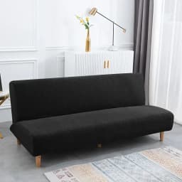 Jacquard Sofa Bed Cover 1/2/3 Seater Elastic Armless Folding Sofa Slipcovers for Living Room Stretch Couch Covers Protector