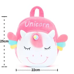 Plush Backpack Little Kid Preschool Ages 1-5 Backpack with Detachable Doll Boys Girls Toddler Backpack Metoo Rabbit Doll