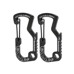 1/2/5pcs Outdoor Backpack Carabiner Multifunctional Print D Ring Spring Hook Metal Water Bottle Clip Aluminum Quick Release