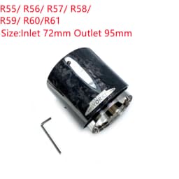 1 Pcs Top Quality Carbon Exhaust Muffler Tips For MINI Cooper S R55 R56 R57 R58 R59 R60 R61 F54 F56 F57 F60 JCW Muffler Pipes