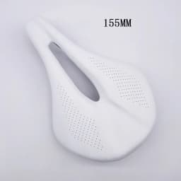 2026 NEW Pu + Carbon Fiber Saddle Road MTB Mountain Bike Bicycle Saddle for Man Cycling Saddle Trail Comfort Races Seat Red Whit