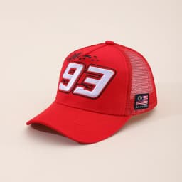 Summer Hat Motorcycle 93 Embroidered Baseball Hat Men's Off road Cycling Racing Hat Outdoor Breathable Sunshade Mesh Truck Hat