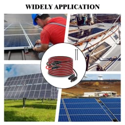 MHPOWOS 3.5/6M Solar Panel Extension Cable 14AWG Solar Extension Cable Kit With Female Male Connectors For RV Spower Station