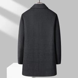 2026 new arrival winter removable down liner wool coat,mens fashion thicken warm parkas trench coat casual woolen jackets men