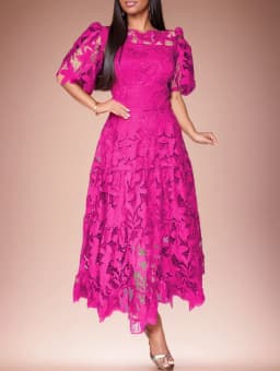 Sexy Lace Hollow High Low Long Formal Plus Size Dress With Short Sleeves Royal Blue