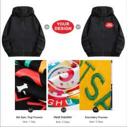 Customize Your Logo Zipper Sweatshirt For Men And Women Loose Casual Fashionable Long Sleeved Sportswear Personalized Embroidery