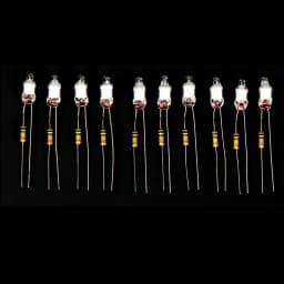 10Pcs/set High Quality Neon Light Bulbs 4*10mm 5*13mm Main Power Indicator With Resistance 220V Lighting Accessories F4 F5