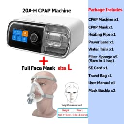Resoxy DS6/20AH Auto CPAP Machine Automatic Pressure Adjustment Device 28dB Low Noise with SD-card For Home Travel Sleep