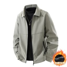 New Arrival High Grade Men Cotton Padded Jacket Spring Autumn Middle Aged Plus Size Business Casual Versatile Dad StyleOuterwear