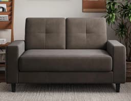 Loveseat Sofa 53" Small Couches for Small Spaces 2 Seater Mini Couch for Bedroom Dark Grey Comfy Modern Love Seat, Customized