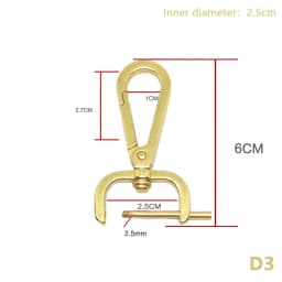 1PC DIY Metal Detachable Snap Hook Trigger Clips Buckles For Leather Craft Bag Strap Buckles Handle Shoulder Webbing