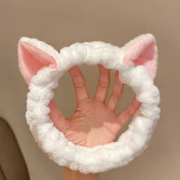Cute Bow Antler Ears Coral Fleece Soft Warm Headband For Women Girl Washing Face Makeup Bath Head Wrap Hairband Hair Accessories