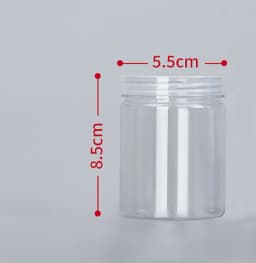 1PC Plastic Packing Bottle PET Clear Empty Seal Bottle Circular Bucket Storage Biscuit Jar Food Grade Sealed Cans Tank Container