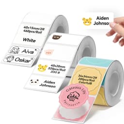 3 Rolls NIIMBOT B21 B3S B1 B31 Thermal Label Clothing Price Food Self-adhesive Tag Waterproof Smart Office Pocket Printer Label