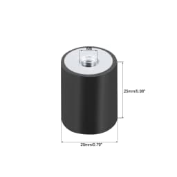 M4/5/6/8/10 Female Thread Rubber Shock Absorber Anti Vibration Pad Rubber-Metal Silentblock Type DD Rubber Mount Flat Base Block