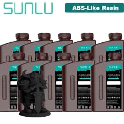 SUNLU 10KG ABS-Like/ Standard / Water-Wash/ 14K High Precision Resin 405nm Rapid UV-Curing Photopolymer Resin 1KG/Bottle