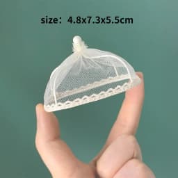 DollHouse Mini Kitchen Mini Locker Mini Trash Can Miniature Oven Chairs Children's Home Cooking Pot and Pan Food Doll Furniture