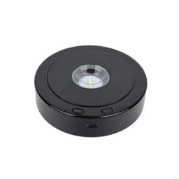 Rotating LED Display Stand with Various Light Modes USB Powered Base Rotating LED Platform for Crystal Glass Art Decors H8WF