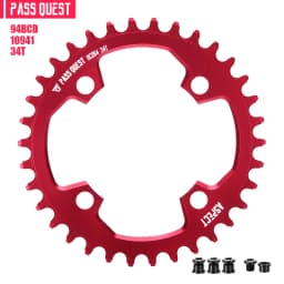 PASS QUEST 94BCD Mountain Bike Disc Positive and Negative Tooth Single Disc Suitable FORGX NX X1 1400 Bicycle Tooth Disc
