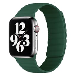44mm Silicone Loop Strap for Apple Watch 7 45mm 41mm 38mm 42mm Watchband Original Magnetic Bracelet IWatch Seires SE 7 6 5 Strap