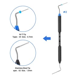 Dental Endo Buchanan Hand Plugger NiTi Tip #0 #1 #2 Endodontic Tool Gutta Percha Vertical Compaction Dentistry Instrument