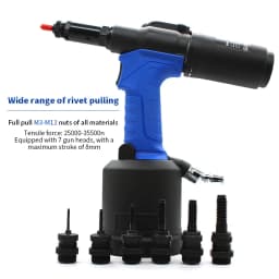 Lightweight Pneumatic Riveter Automatic Rivet Nut Gun M3 to M12 Hydraulic Industrial Quick Riveting Tool Upgraded RL-6312/RL-618