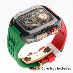 Luxury Glacier Modification Kit for IWatch Series 8 7 6 5 4 SE 45MM 44MM Transparent Case for Apple Watch Ultra 49mm Mod Band
