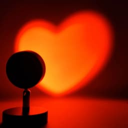 1PC USB Sunset Projection Lamp with 180° Rotatable Heart-Shaped Light, Perfect for Bedroom Decor, Photography Lighting & Room Am