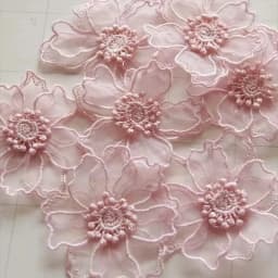 5Pcs Double Layer Lace Flower Applique Embroidered Patches Rpair For DIY Handmade Craft Wedding Dress Decoration 6.5CM Wide