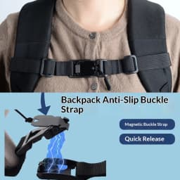 Magnetic Quick Release Chest Strap Adjustable Detachable Sternum Strap Backpack Accessory Outdoor Camping Tactical Bag Parts