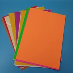 A4 Adhesive Printing Paper, Mixed Color Packaging Sticker Size 21x29.7cm Color Sticker 10 Sheets / Pack