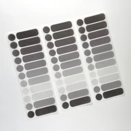 JIANWU 3 Sheets DIY Journal Material Solid Color Plaid Label Sticker INS Scrapbooking Collage Decoration Stationery Stickers