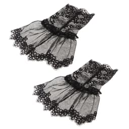 Gothic Retro Black Detachable Sleeve Fake Cuffs Multi Layer Lace Patchwork Princess Sweater Decorative Wristband Dropshipping