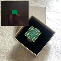 Hot Luminescent Effect Green Lantern Ring Cosplay High Quality Metal Ring For Men Metal Finger Jewelry Accessories