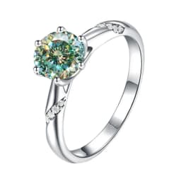 JoyceJelly S925 Ring With 1CT D Color Moissanite Diamond Female Classical Sterling Silver 925 Jewelry For Wedding Engagement