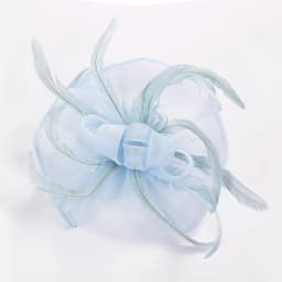 Large Chiffon Fascinators Hat with Feather, Cocktail Tea Party Horse Racing Derby Headwear for Women