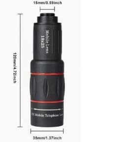 Universal Smartphone External Telephoto Camera Lens, Portable Mobile Phone Photography Auxiliary Lens