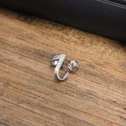 Geometric Stud Earring for Men Stainless Steel Triangle Wrap Earrings Punk Cool Boys Anti Allergy Jewelry Gift for Him Male