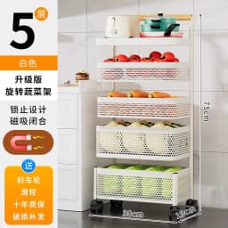 Carrito Bookshelf Mobile Kitchen Trolley Organizer with Wheels Gap Mobile Bookshelf Trolley Household Storage Rack 트롤리 수납선반