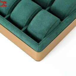 10 Grids Watch Storage Box Metal Round Edge Jewelry Organizer Tray Men's and Women's Wrist Watch Display Prop