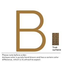 Nurlin Solid Brass Hammered Antique Brass 4-12 Inches 10-30cm Big Number Letter Door House Public Floating Signature