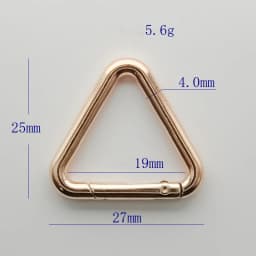 Metal Triangle Spring Gate O Ring Openable Leather Bag Handbag Belt Strap Buckle Connect Keyring Pendant Keychain Snap ClaspClip