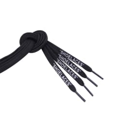 Coolstring Foot Wearing Accessories 8MM Skinny Font Printed Shoelaces Double-Layer Polyester Sneaker Air Athletic Cord Wholesale