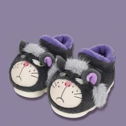 Cute and Cool Cat Thick-Soled Cotton Slippers Women's Winter Indoor Warm Home Slippers Men's Outdoor Full-Back Cotton Shoes Coup