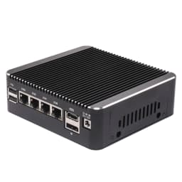 Topton Solid Fanless Mini PC Intel N150 N95 4417U i5-8250U i3 8145U 4 LAN i226-V 2.5G desktop pfSense Firewall Mini Computer