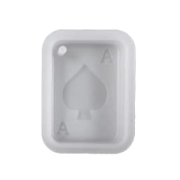 Playing Cards Epoxy Resin Silicone Mold with Hole Poker Mould DIY Earring Pendants Key Chain Crafts Ornaments Casting Tools