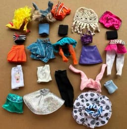 Monster Doll Coat Tshirt Skirt Clothes 1 /6 Slim Dressing Parts Decors Compatible with Monster Bratss Slim Doll Body